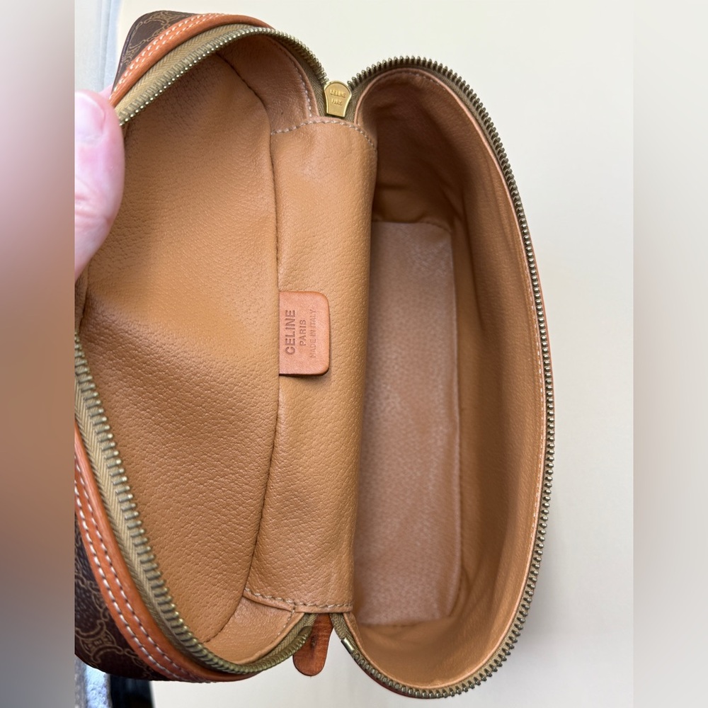 Celine Brown and Tan Cosmetic Case - Picture 13 of 15